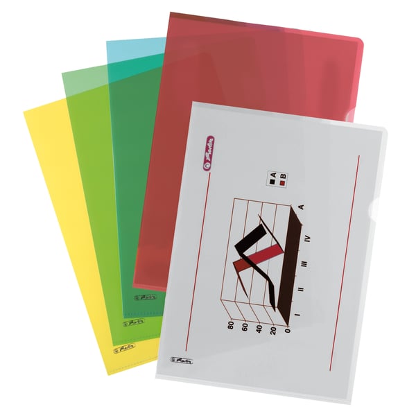 Herlitz 50009084 mappar Polypropylen (PP) Blandade färger A4