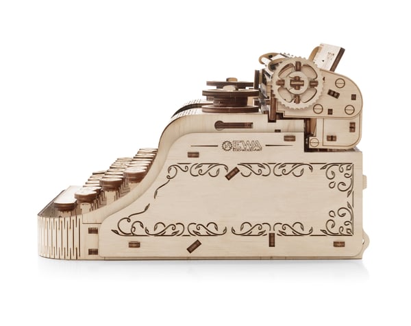 Miniatyrbild 6 av 8: Eco Wood Art Typewriter 3D-pussel 453 styck Andra