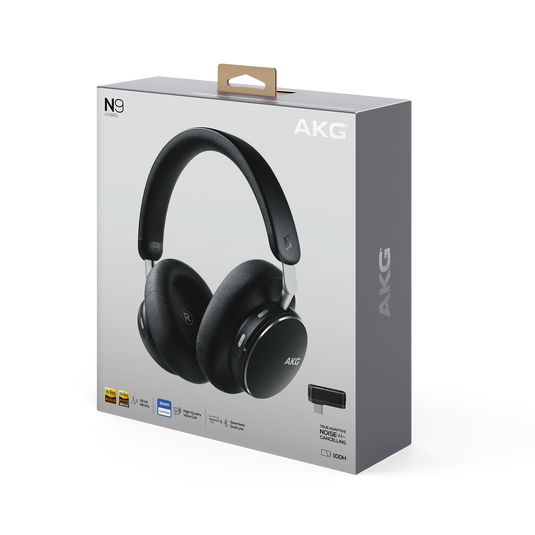 AKG N9 Hybrid Headset Kabel & trådløs Opkald/musik Bluetooth Sort