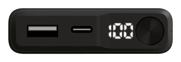 Ksix BPB10000MAG01N powerbank Lithium polymer (LiPo) 10000 mAh Trådløs opladning Sort
