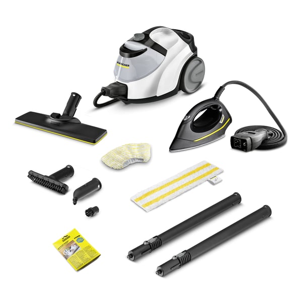 Miniatyrbild 1 av 10: Kärcher SC 5 EasyFix IRON Cylinderångtvätt 1,5 l 2250 W Svart, Vit