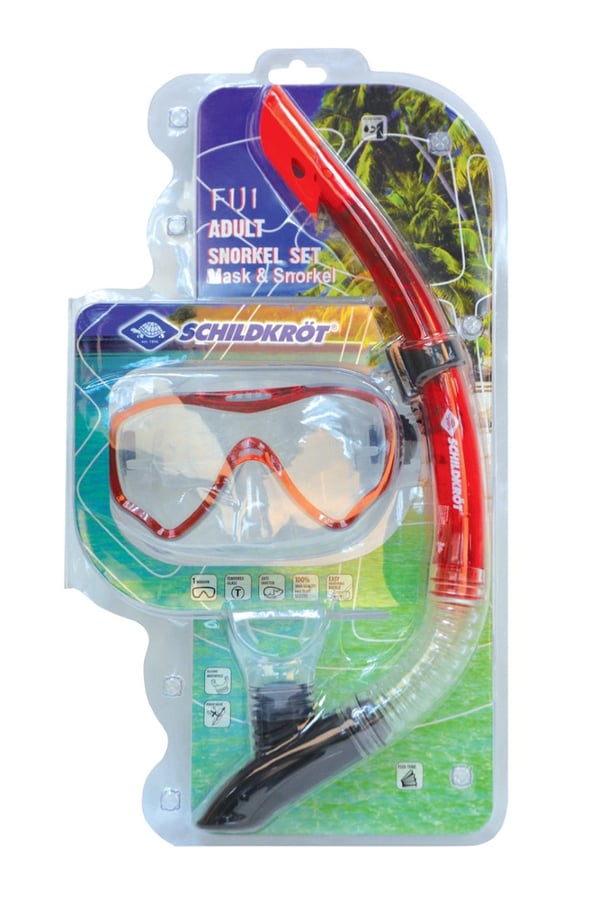 Schildkröt Funsports 940012 dykkemaske Sort, Rød, Transparent Voksen