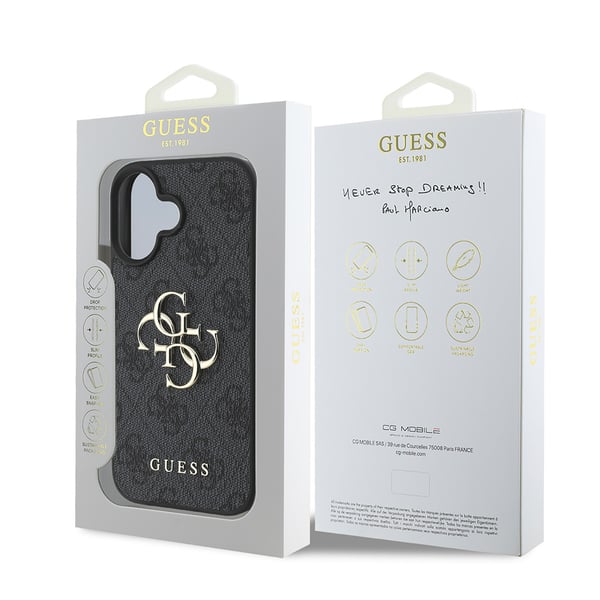 GUESS 3666339327521 mobiltelefon etui 16 cm (6.3") Cover Sort