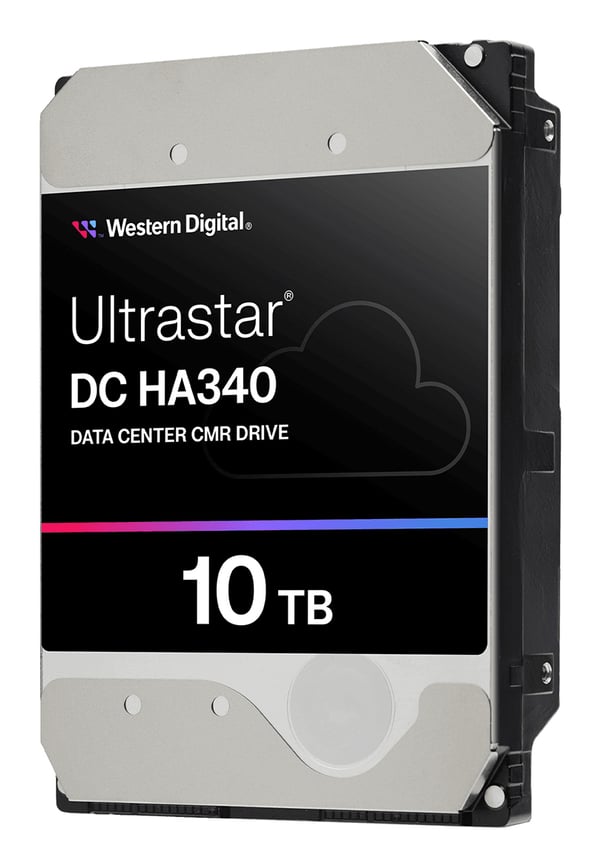 Miniatyrbillede 3 af 3: Western Digital Ultrastar DC HA340 harddisk 10 TB 7200 rpm 512 MB 3.5" SATA