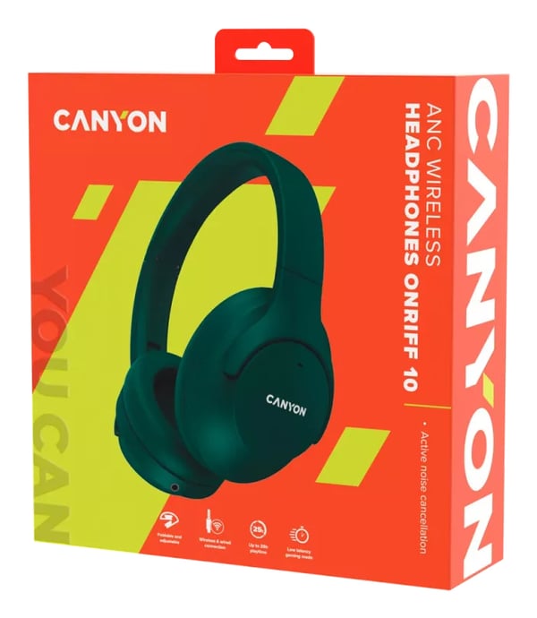 Canyon CNS-CBTHS10GN hovedtelefoner/headset Kabel & trådløs Opkald/Musik/Sport/Hverdag Bluetooth Grøn