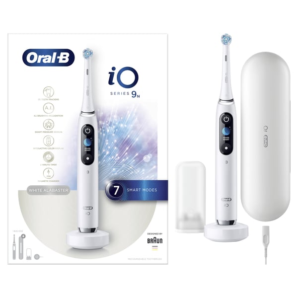 Miniatyrbild 1 av 13: Oral-B iO Series 9n Vuxen Vibrerande tandborste Vit