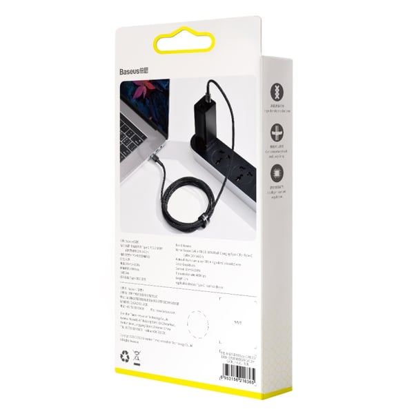 Miniatyrbillede 7 af 8: Baseus Cafule USB-kabel USB 2.0 2 m USB C 0,48 Gbit/sek. 100 W Sort