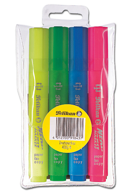 Pelikan 918433 speedmarker 4 stk Blå, Grøn, Lyserød, Gul