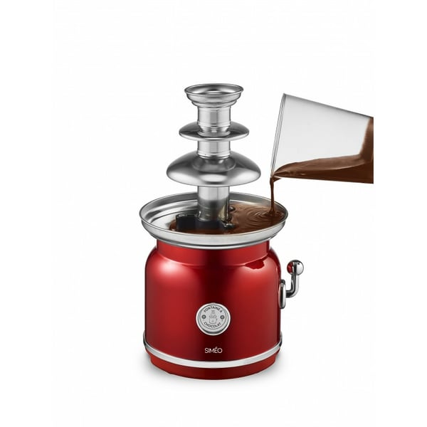 Simeo FCH450 chokladfontän Röd, Rostfritt stål 90 W