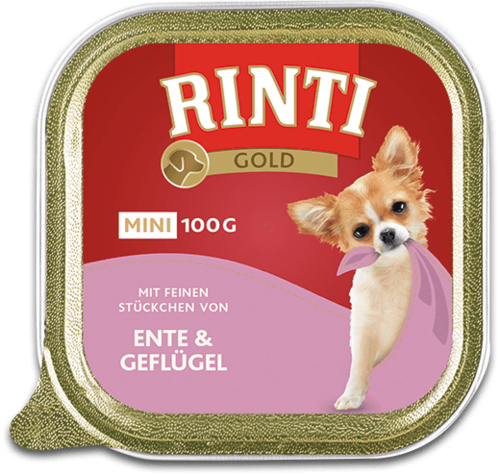 RINTI 92024 fugtig mad til hund And, Fjerkræ Voksen 100 g RINTI 92024 fugtig mad til hund And, Fjerkræ Voksen 100 g