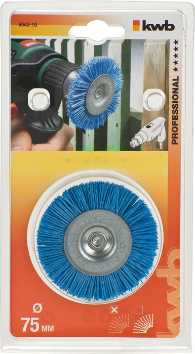 Miniatyrbillede 3 af 3: kwb 604330 buffing/poleringshjul & pude Poleringsskive Blå