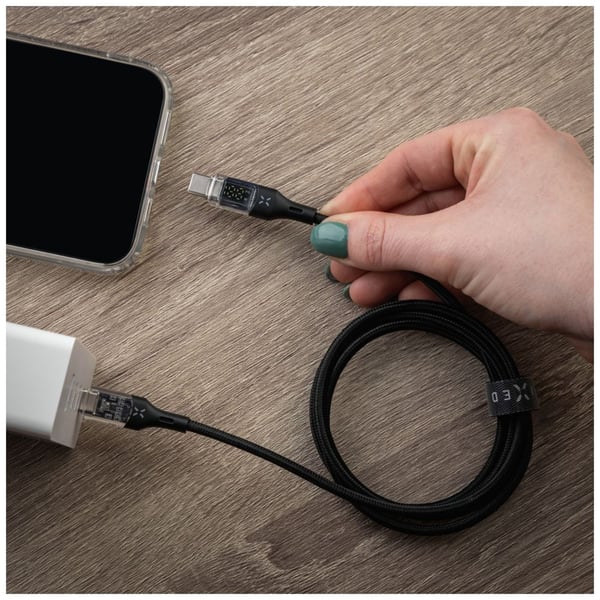Miniatyrbillede 6 af 10: FIXED FIXDD-CC2-BK USB-kabel USB 2.0 2 m USB C 4,8 Gbit/sek. 100 W Sort