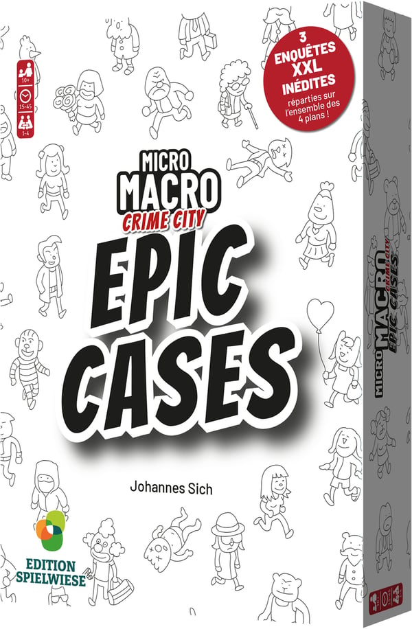 Pikkukuva 2 / 3: Blackrock Games Crime City Micro Macro Epic Cases 45 min Lautapeli Salapoliisi