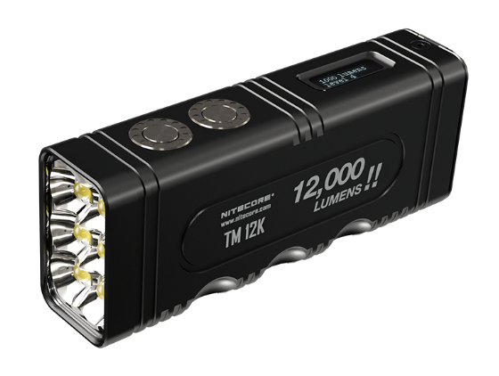 Nitecore TM12K lommelygte Sort Taktisk lommelygte LED