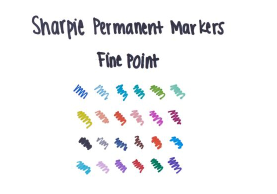Sharpie Fine speedmarker 24 stk Fin spids Sort