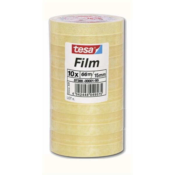 TESA 57388-00001-00 Papperstejp 66 m Transparent 10 styck