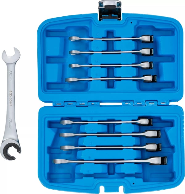 Miniatyrbillede 7 af 8: BGS technic Ratchet Combination Wrench Set