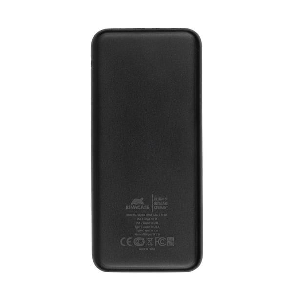 Rivacase VA2041 Lithium polymer (LiPo) 10000 mAh Sort