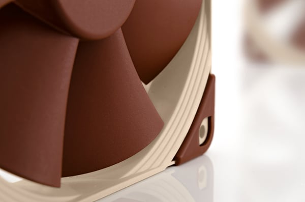 Miniatyrbillede 3 af 6: Noctua NF-F12 Computerkabinet Ventilator 12 cm Beige, Brun