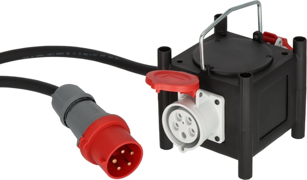 Brennenstuhl 1153680200 stikdåse 2 m 2 AC stikkontakt(er) Udendørs Sort, Rød, Hvid