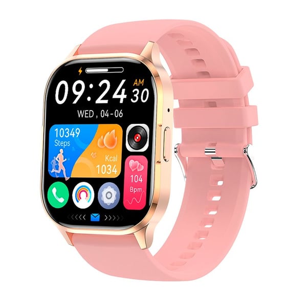 Miniatyrbillede 1 af 9: COOL Accesorios Delta Silicona Rosa 5,11 cm (2.01") AMOLED 39 mm Digital 240 x 296 pixel Berøringsskærm Lyserød