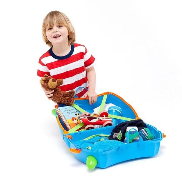 Trunki Terrance Vagn Hårt skal Blå 18 l Plast