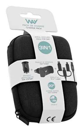T'nB WCARTRAVEL oplader til mobil enhed Smartphone, Universel Sort Cigartænder Automatisk