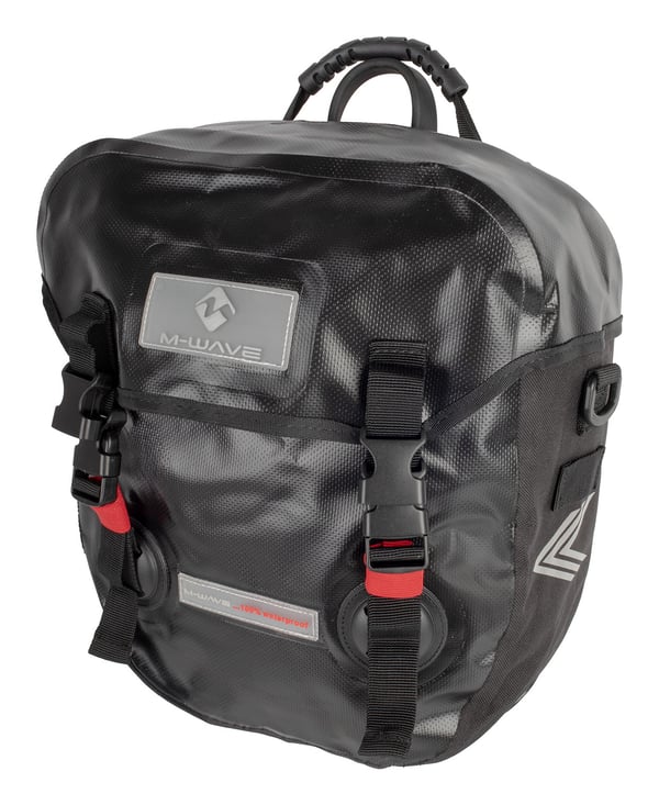 M-Wave 122725 cykeltaske & kurv 25 L Sort