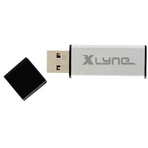 xlyne ALU USB-sticka 8 GB USB Type-A 2.0 Svart, Silver