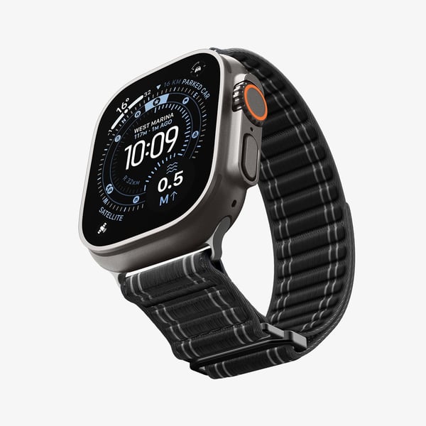 Spigen WBF0 Yhtye Musta Nailon