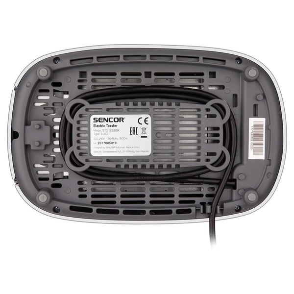 Sencor STS 6058BK brödrostar 9 2 skivor 1000 W Svart