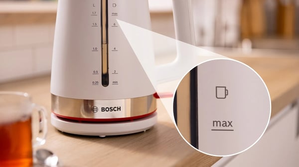 Miniatyrbillede 10 af 11: Bosch TWK4M221 elkedel 1,7 L 2400 W Hvid