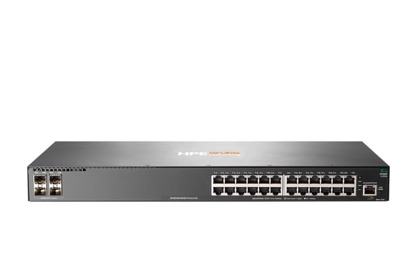 Miniatyrbillede 1 af 2: HPE Aruba Networking 2930F 24G 4SFP Switch