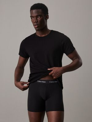 Calvin Klein 000NB4011E-001-S skjorte & top T-shirt Crew neck Kort ærme Bomuld