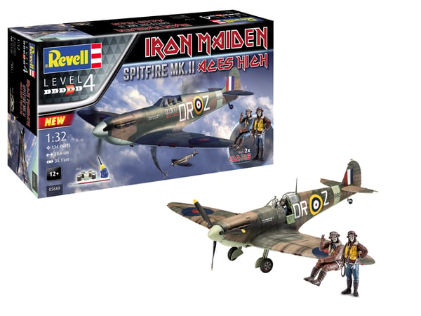 Miniatyrbild 1 av 2: Revell Spitfire Mk.II Luftfarkostmodell med fast vinge Monteringssats 1:32