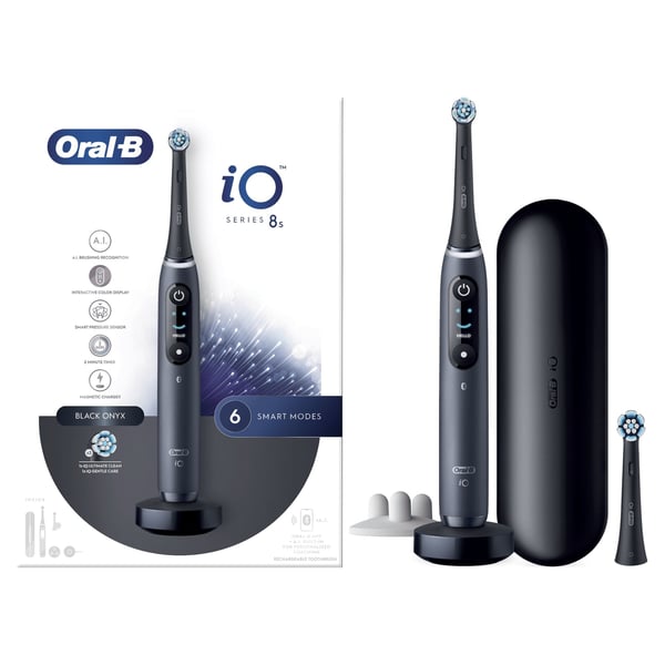 Oral-B iO 8S Voksen Vibrerende tandbørste Sort Oral-B iO 8S Voksen Vibrerende tandbørste Sort