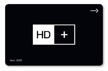 Miniatyrbillede 1 af 3: HD+ 12002 smartcard Sort, Hvid