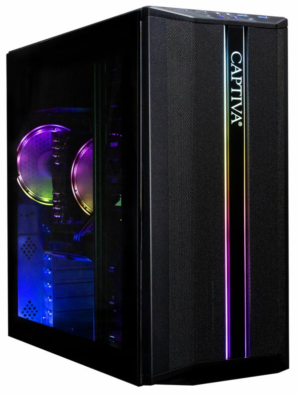 CAPTIVA 98175 persondatorer/arbetsstationer AMD Ryzen™ 7 5700X 16 GB DDR4-SDRAM 1 TB SSD NVIDIA GeForce RTX 5060 PC Svart