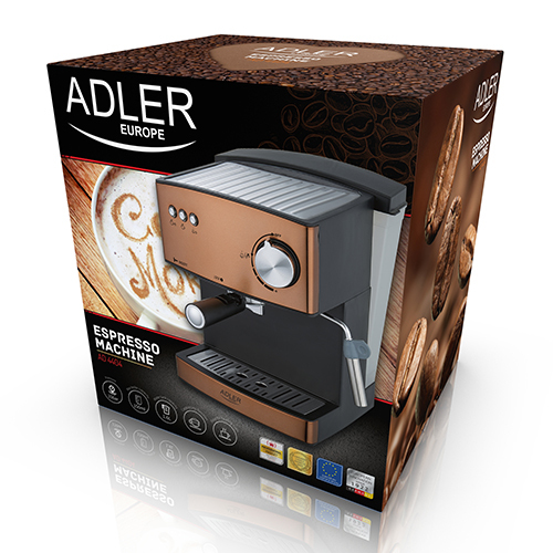 Miniatyrbild 8 av 12: Adler AD 4404cr Halvautomatisk Espressomaskin 1,6 l