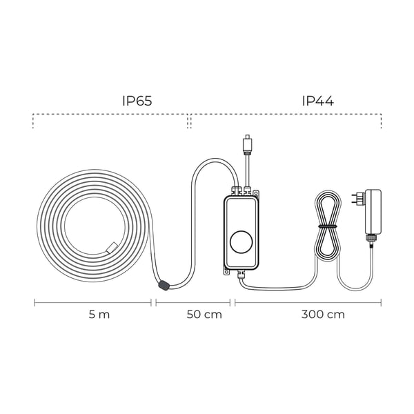 Ksix BXOUTL3N led strips Universal stribelys 5000 mm