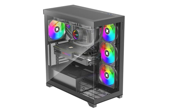 Miniatyrbild 1 av 10: Xilence XG171 Midi Tower Svart