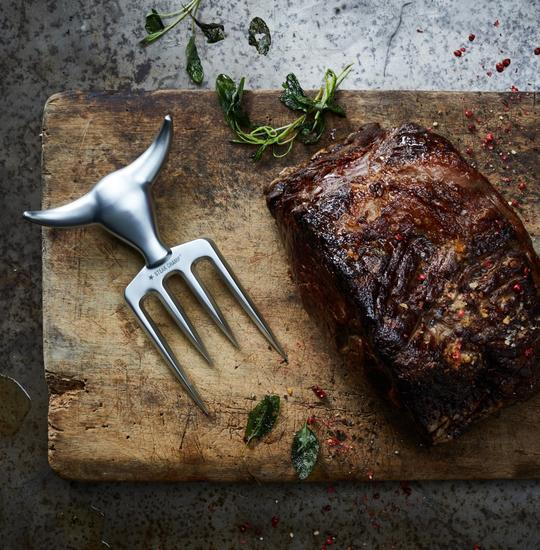 Steak Champ Bull Fork Gaffel
