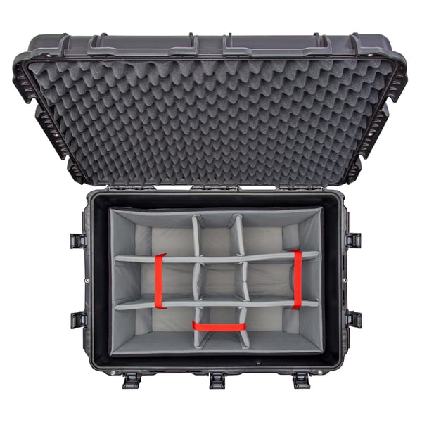 Nanuk 975 utrustningsväskor Hårt fodral Svart