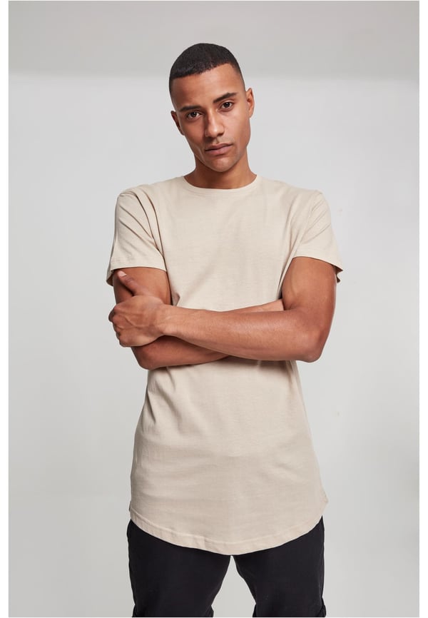 Urban Classics Shaped Long Tee T-shirt Crew neck Kort ærme Bomuld