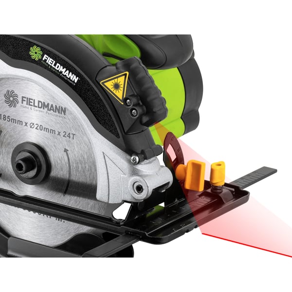 Fieldmann FDK 201302-E bärbar cirkelsåg 18,5 cm Svart, Grön, Grå 4500 RPM