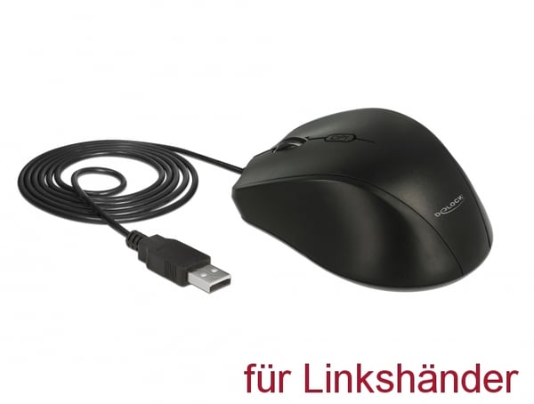 Pikkukuva 4 / 4: DeLOCK 12548 hiiri Office Vasenkätinen USB A-tyyppi Optinen 2400 DPI