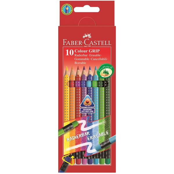 Faber-Castell Colour GRIP 10 styck Faber-Castell Colour GRIP 10 styck