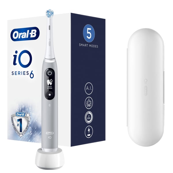 Miniatyrbillede 1 af 11: Oral-B iO 80351524 elektrisk tandbørste Voksen Vibrerende tandbørste Grå