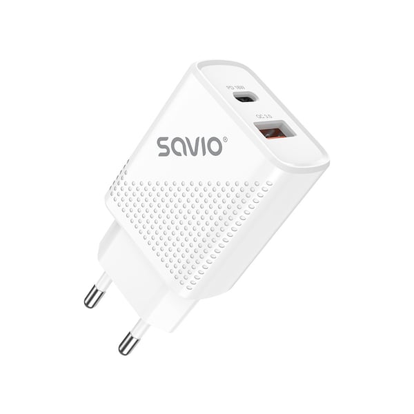 Pikkukuva 9 / 10: Savio LA-04 USB Type A & Type C Quick Charge Power Delivery 3.0 Indoor Älypuhelin, Tabletti Valkoinen Pikalataus Sisätila