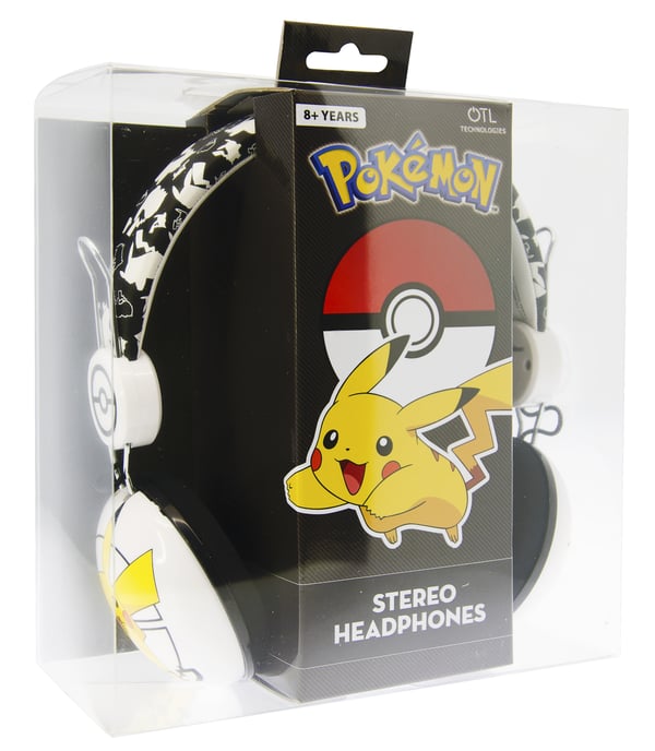 OTL Technologies Pokémon Pikachu Japanese Hovedtelefoner Ledningsført Headset Musik Sort, Hvid, Gul